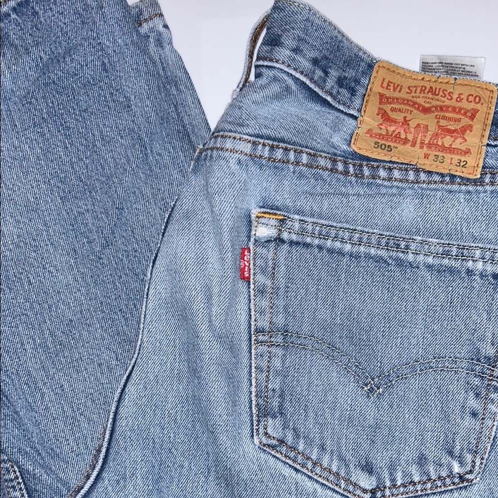 Levi's Men's Blue Jeans 505, 33x32